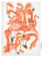 ZOO-018 Original flamingos watercolor