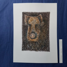 Load image into Gallery viewer, Dw00543 Original Watercolor of Wild boar