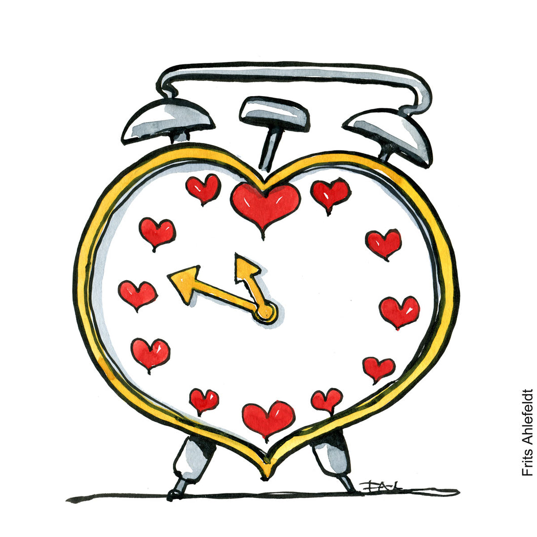 Di00001 download heart alarm clock illustration
