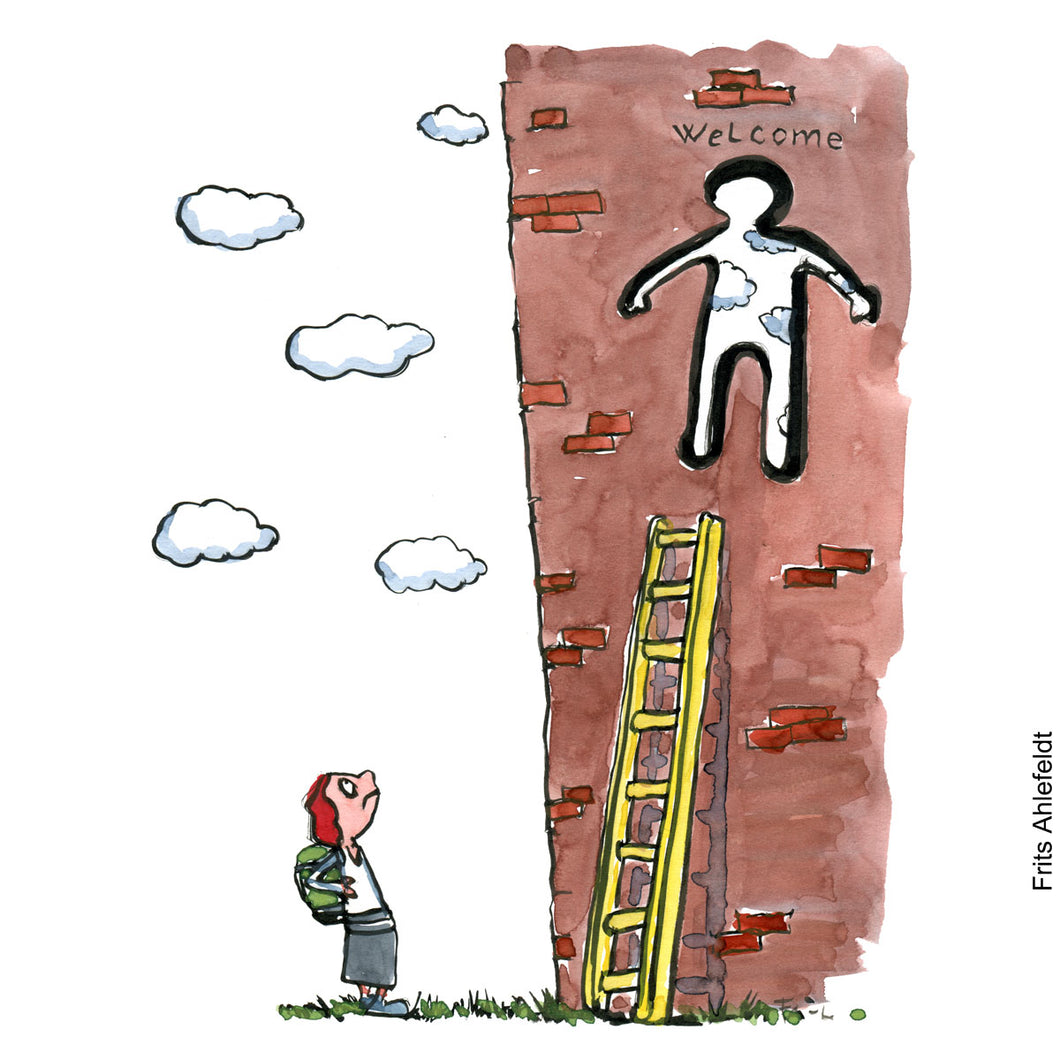 Di00314 download Gender injustice ladder illustration
