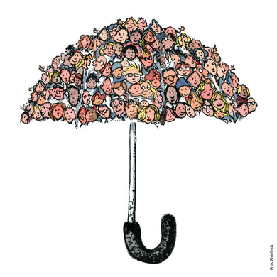 Di00048 download umbrella of people illustration