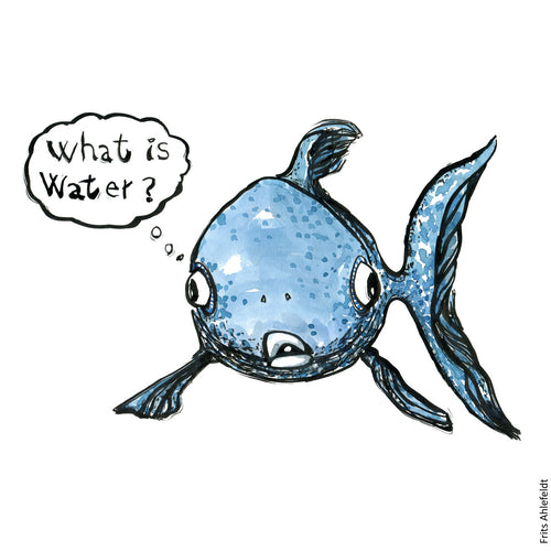 Di00056 fish what is water illustration