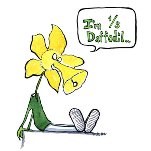 Di00109 download man daffodil talks illustration