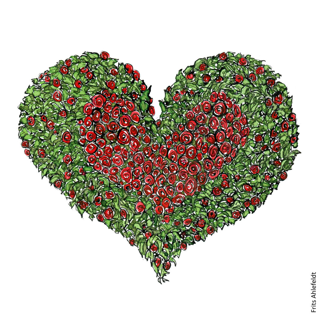 Di00110 download rose heart illustration