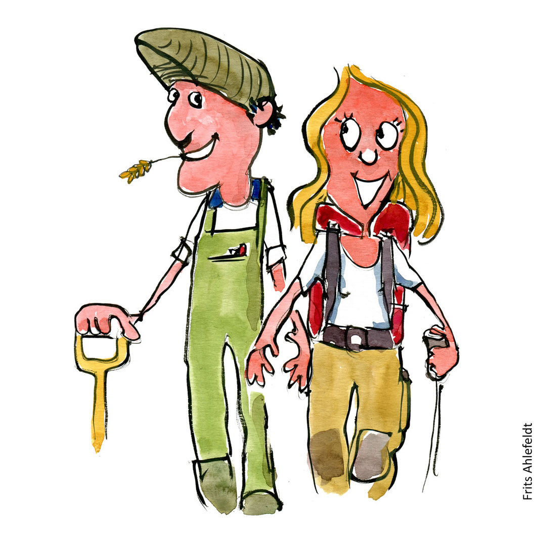 Di00124 download farmer and hiker illustration