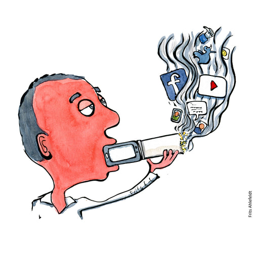 Di00170 download social media smoker illustration