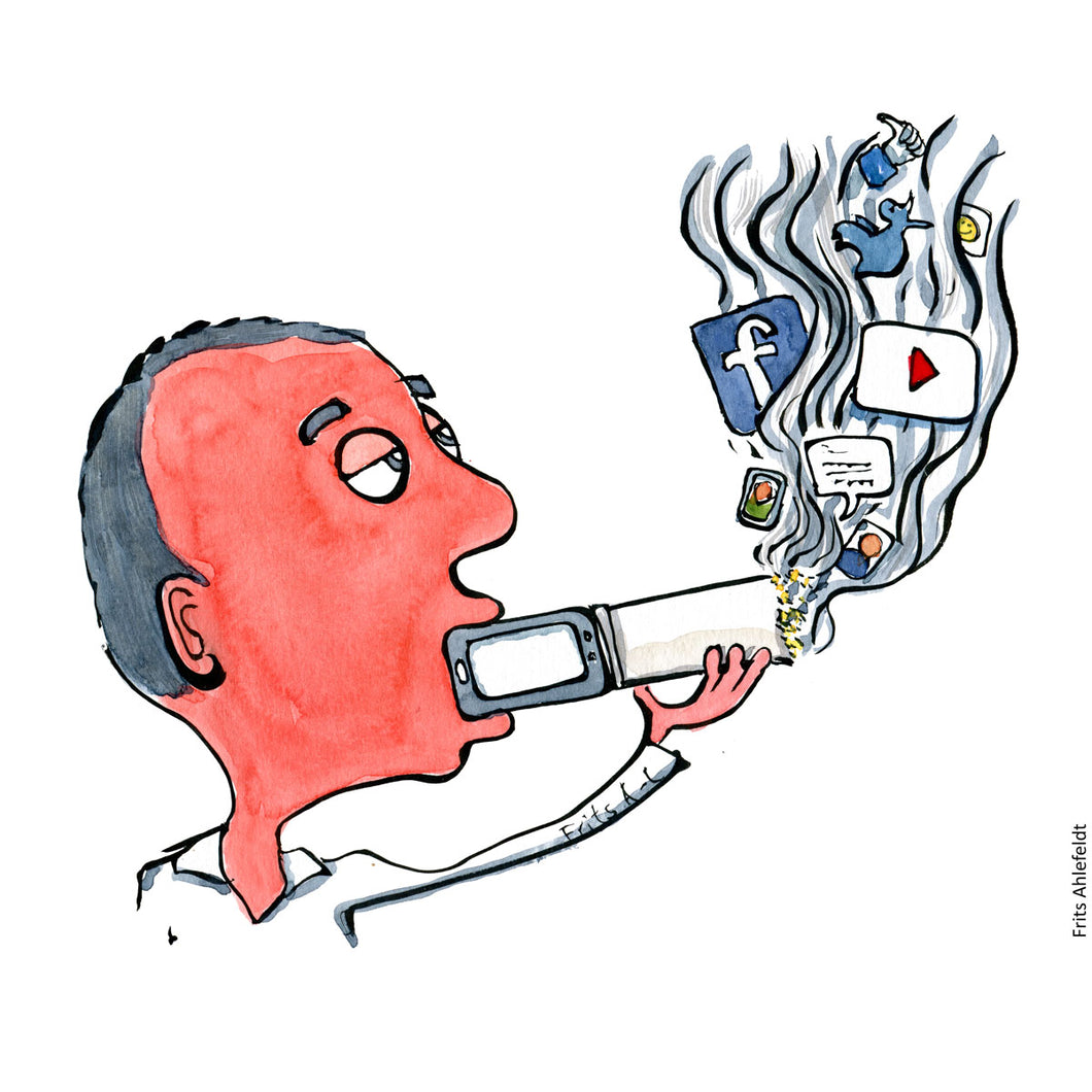 Di00170 download social media smoker illustration