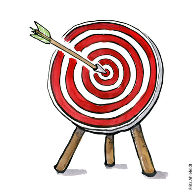 Di00216 download bull's eye arrow in target illustration