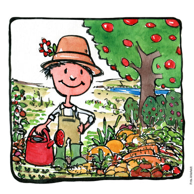 Di00248 download Gardener and green food2 illustration