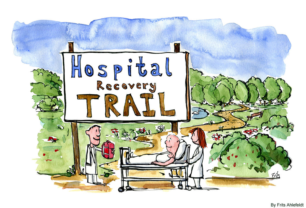 Di00260 download Healing hospital trail illustration