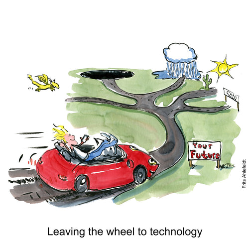 Di00285 download self-driving life illustration