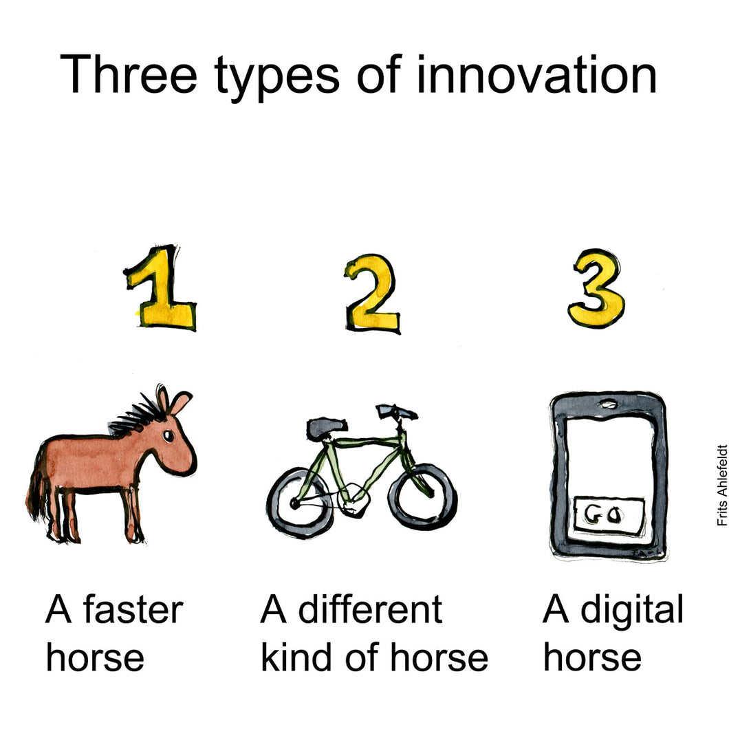 Di00313 download Faster horse innovation illustration