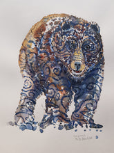 Load image into Gallery viewer, Original Tribal bear front Watercolor