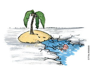 Di00331 download lost man swimming from island illustration