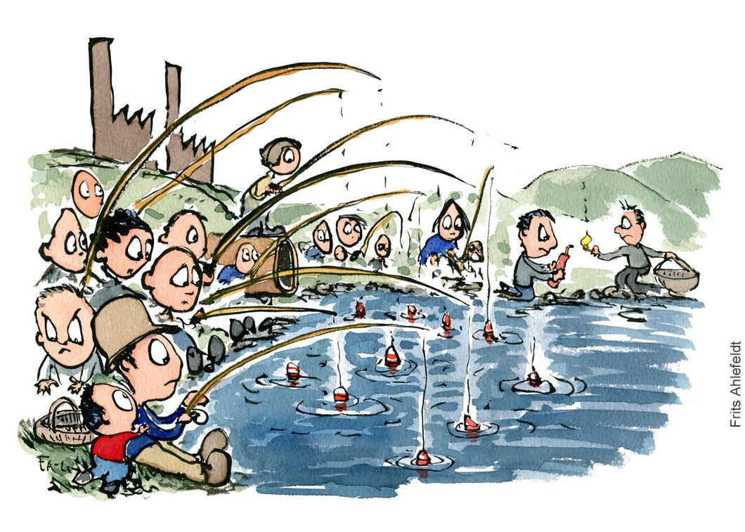 Di00741 download Fishing by factory story 2 illustration