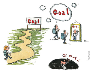 Di01356 Different walking goals illustration
