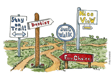 Di01375 Trail signs illustration