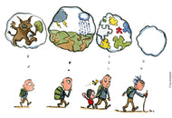 Original Di01378 Walking thoughts illustration