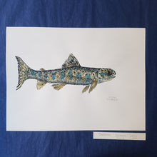 Load image into Gallery viewer, Dw00440 Original young Atlantic salmon watercolor