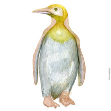 Load image into Gallery viewer, Dw00457 Original Yellow King penguin watercolor