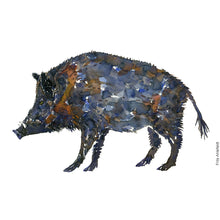 Load image into Gallery viewer, Dw00542 Original Watercolor of Wild boar