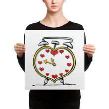 Load image into Gallery viewer, Love Alarm clock Canvas print