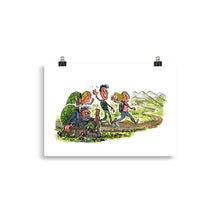 Load image into Gallery viewer, Meeting yourself on the trail illustration Art Print