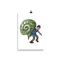 Load image into Gallery viewer, The Snail Hiker illustration Art print