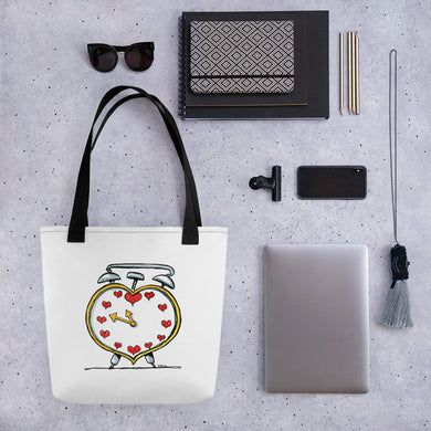Love Alarm Clock Tote bag