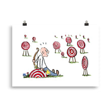 Load image into Gallery viewer, Arrow man many goals illustration Art print