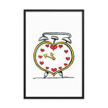 Load image into Gallery viewer, Heart alarm clock art print