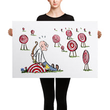 Load image into Gallery viewer, Arrow man looking at many targets Canvas print