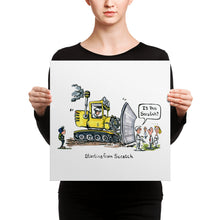 Load image into Gallery viewer, Starting from Scratch illustration Canvas print
