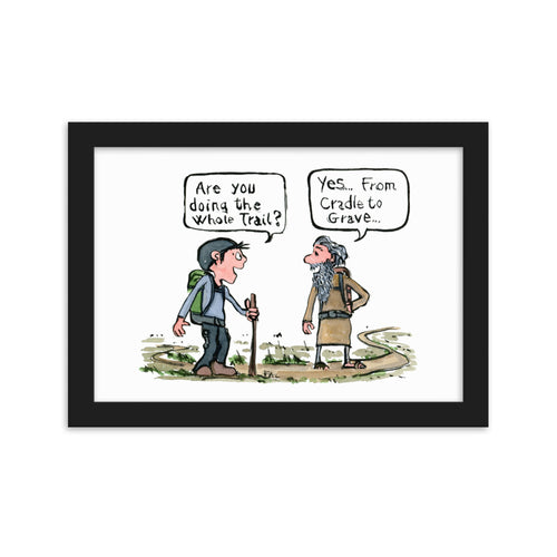 Trail of Life Framed Art print