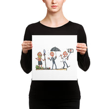 Load image into Gallery viewer, Evolution of modern man illustration Canvas Print