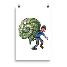 Load image into Gallery viewer, The Snail Hiker illustration Art print