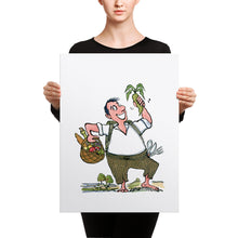 Load image into Gallery viewer, Man eating vegetables Canvas Print