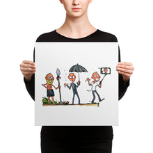 Load image into Gallery viewer, Evolution of modern man illustration Canvas Print