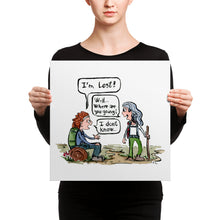 Load image into Gallery viewer, Lost Hiker Girl Canvas Print