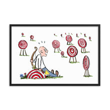 Load image into Gallery viewer, Arrow man many goals Framed art print