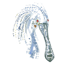Load image into Gallery viewer, spoonbill bird watercolor by frits ahlefeldt - skestork